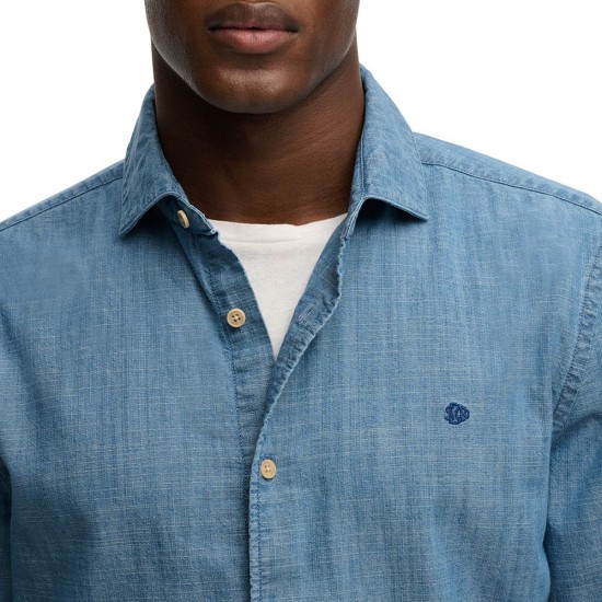 D2 ESSENTIALS CHAMBRAY L/S SHIRT ΠΟΥΚΑΜΙΣΟ ΑΝΔΡΙΚΟ