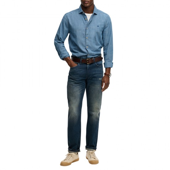 D2 ESSENTIALS CHAMBRAY L/S SHIRT ΠΟΥΚΑΜΙΣΟ ΑΝΔΡΙΚΟ