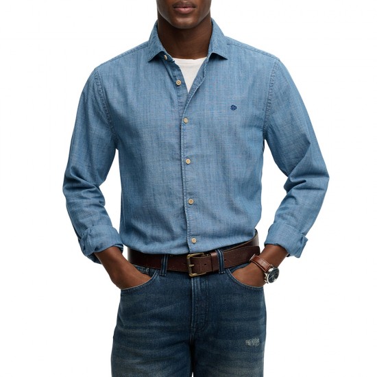 D2 ESSENTIALS CHAMBRAY L/S SHIRT ΠΟΥΚΑΜΙΣΟ ΑΝΔΡΙΚΟ