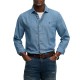 D2 ESSENTIALS CHAMBRAY L/S SHIRT ΠΟΥΚΑΜΙΣΟ ΑΝΔΡΙΚΟ