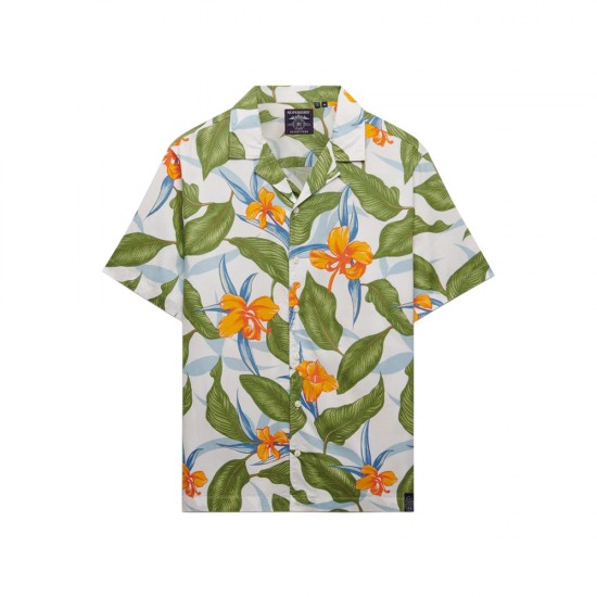 D1 OVIN HAWAIIAN PRINT S/S SHIRT ΠΟΥΚΑΜΙΣΟ ΑΝΔΡΙΚΟ
