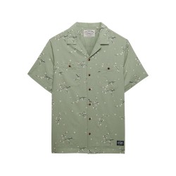 D4 OVIN S/S PRINTED BEACH  SHIRT ΠΟΥΚΑΜΙΣΟ ΑΝΔΡΙΚΟ