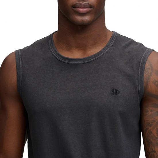 D3 OVIN CLASSIC COTTON LINEN TANK ΜΠΛΟΥΖΑ ΑΝΔΡΙΚΟ
