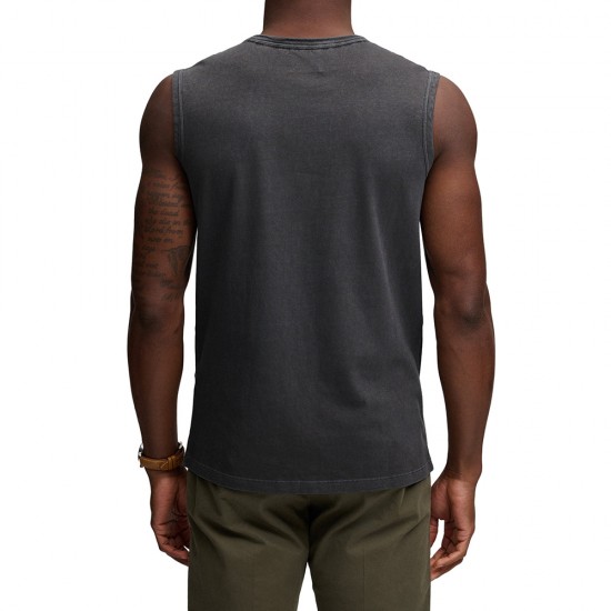 D3 OVIN CLASSIC COTTON LINEN TANK ΜΠΛΟΥΖΑ ΑΝΔΡΙΚΟ