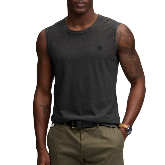 D3 OVIN CLASSIC COTTON LINEN TANK ΜΠΛΟΥΖΑ ΑΝΔΡΙΚΟ
