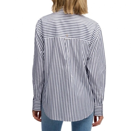 D1 STUD POPLIN RELAXED L/S SHIRT ΠΟΥΚΑΜΙΣΟ ΓΥΝΑΙΚΕ