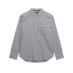 D1 STUD POPLIN RELAXED L/S SHIRT ΠΟΥΚΑΜΙΣΟ ΓΥΝΑΙΚΕ