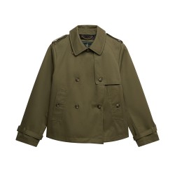 D1 STUD SHORT TRENCH COAT ΜΠΟΥΦΑΝ ΓΥΝΑΙΚΕΙΟ