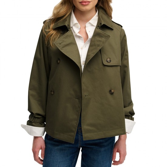 D1 STUD SHORT TRENCH COAT ΜΠΟΥΦΑΝ ΓΥΝΑΙΚΕΙΟ