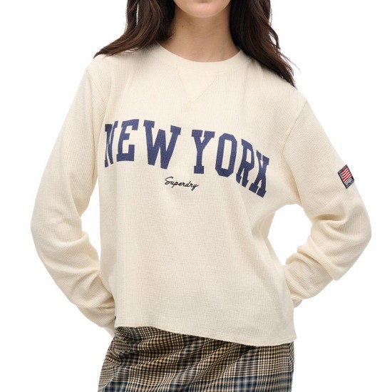 D1 OVIN ATH ESSENTIAL GRAPHIC LS TOP ΜΠΛΟΥΖΑ ΓΥΝΑΙ