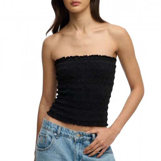 D3 OVIN SMOCKED JERSEY BANDEAU ΜΠΛΟΥΖΑ ΓΥΝΑΙΚΕΙΟ