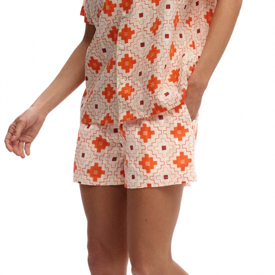 D4 OVIN COTTON PRINTED BEACH SHORT ΣΟΡΤΣ ΓΥΝΑΙΚΕΙΟ D4 OVIN COTTON PRINTED BEACH SHORT ΣΟΡΤΣ ΓΥΝΑΙΚΕΙΟ