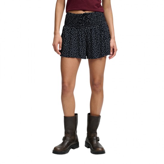 D4 OVIN PRINTED MINI SMOCKED SHORTS ΣΟΡΤΣ ΓΥΝΑΙΚΕΙ
