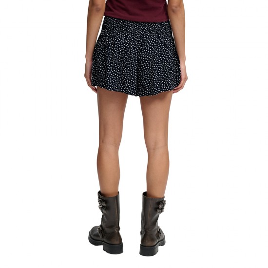 D4 OVIN PRINTED MINI SMOCKED SHORTS ΣΟΡΤΣ ΓΥΝΑΙΚΕΙ
