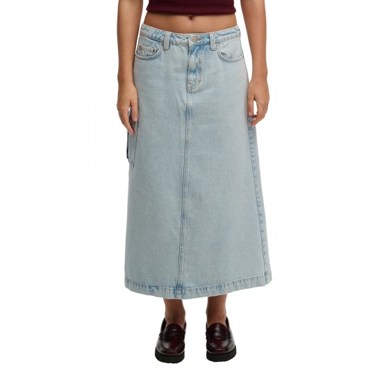 D1 OVIN DENIM CARGO MAXI SKIRT ΦΟΥΣΤΑ ΓΥΝΑΙΚΕΙΟ