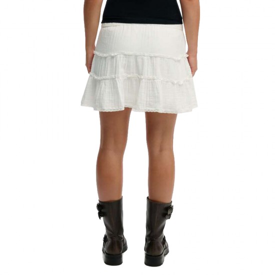D4 OVIN CHEESECLOTH TIERED MINI SKIRT ΦΟΥΣΤΑ ΓΥΝΑΙ