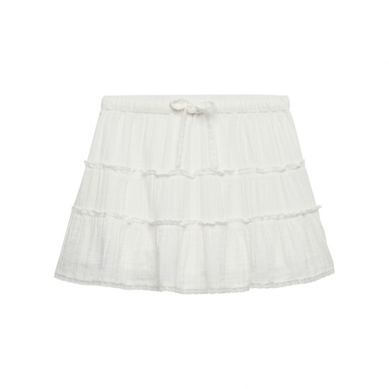 D4 OVIN CHEESECLOTH TIERED MINI SKIRT ΦΟΥΣΤΑ ΓΥΝΑΙ