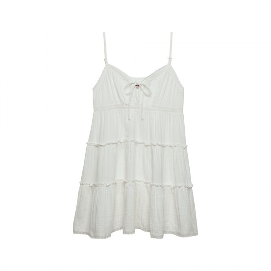 D4 OVIN CHEESECLOTH TIERED MINI DRESS ΦΟΡΕΜΑ ΓΥΝΑΙ