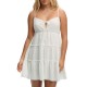 D4 OVIN CHEESECLOTH TIERED MINI DRESS ΦΟΡΕΜΑ ΓΥΝΑΙ