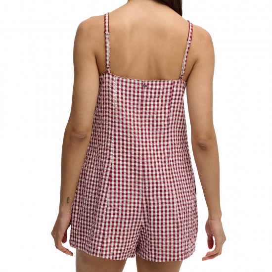D3 OVIN GINGHAM CAMI PLAYSUIT ΦΟΡΕΜΑ ΓΥΝΑΙΚΕΙΟ D3 OVIN GINGHAM CAMI PLAYSUIT ΦΟΡΕΜΑ ΓΥΝΑΙΚΕΙΟ