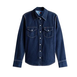 TOMMY JEANS REGULAR FIT LS SHIRT BLUE