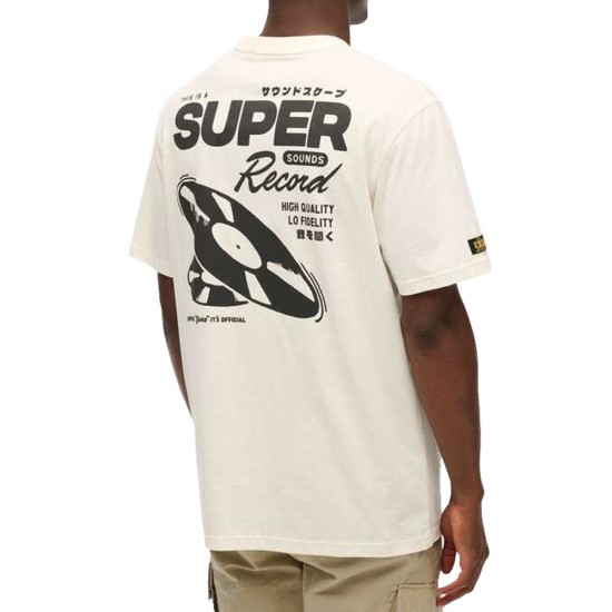 D1 OVIN RECORD LABEL OVERSIZED TEE ΜΠΛΟΥΖΑ ΑΝΔΡΙΚΟ