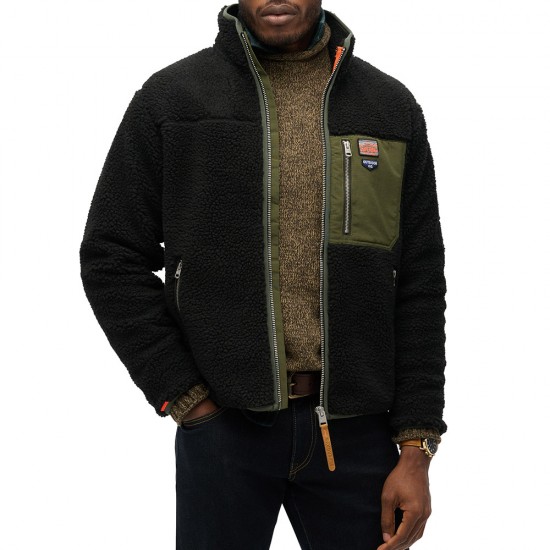 D2 OVIN VINTAGE RETRO FULL ZIP FLEECE ΦΟΥΤΕΡ ΑΝΔΡΙ