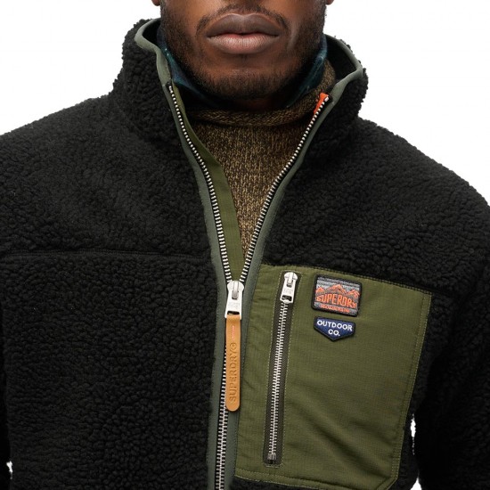 D2 OVIN VINTAGE RETRO FULL ZIP FLEECE ΦΟΥΤΕΡ ΑΝΔΡΙ