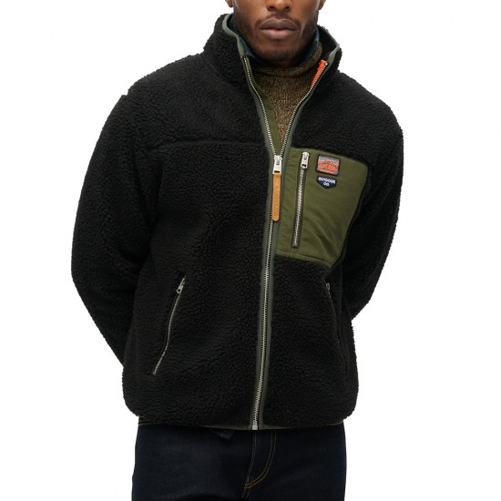 D2 OVIN VINTAGE RETRO FULL ZIP FLEECE ΦΟΥΤΕΡ ΑΝΔΡΙ