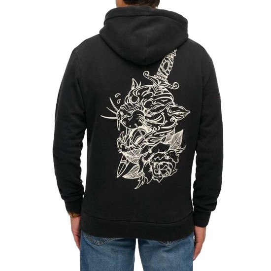 D2 OVIN TATTOO FLASH LOOSE HOOD ΦΟΥΤΕΡ ΑΝΔΡΙΚΟ