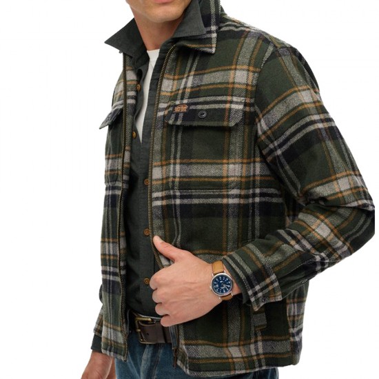 D3 OVIN WOOL MILLER ZIP OVERSHIRT ΠΟΥΚΑΜΙΣΟ ΑΝΔΡΙΚ D3 OVIN WOOL MILLER ZIP OVERSHIRT ΠΟΥΚΑΜΙΣΟ ΑΝΔΡΙΚ