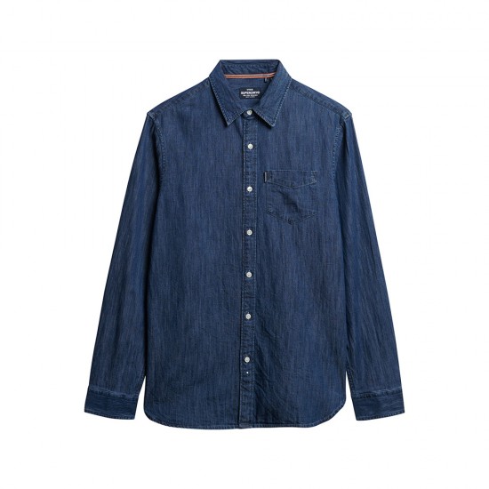 D2 STUD ESSENTIALS L/S DENIM SHIRT ΠΟΥΚΑΜΙΣΟ ΑΝΔΡΙ