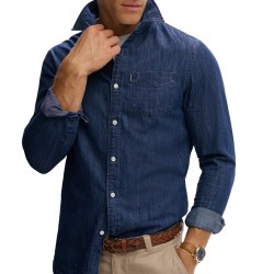 D2 STUD ESSENTIALS L/S DENIM SHIRT ΠΟΥΚΑΜΙΣΟ ΑΝΔΡΙ