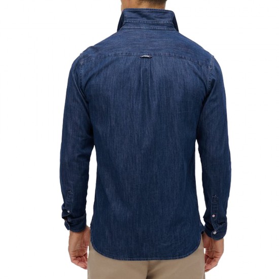 D2 STUD ESSENTIALS L/S DENIM SHIRT ΠΟΥΚΑΜΙΣΟ ΑΝΔΡΙ