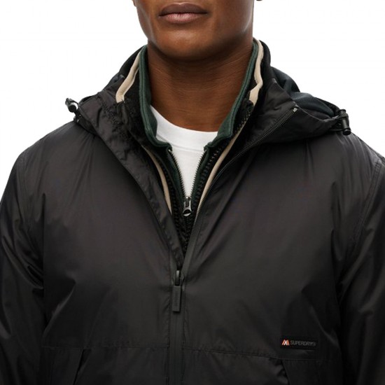 D1 SDSW HOODED LOGO WINDBREAKER JACKET ΜΠΟΥΦΑΝ ΑΝΔ D1 SDSW HOODED LOGO WINDBREAKER JACKET ΜΠΟΥΦΑΝ ΑΝΔ