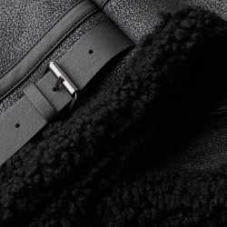 FAUX SHEARLING AVIATOR JACKET ΜΠΟΥΦΑΝ ΑΝΔΡΙΚΟ