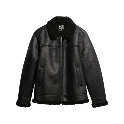 FAUX SHEARLING AVIATOR JACKET ΜΠΟΥΦΑΝ ΑΝΔΡΙΚΟ