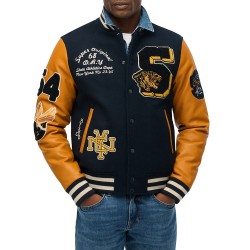 D1 OVIN VINTAGE PATCHED VARSITY JKT ΜΠΟΥΦΑΝ ΑΝΔΡΙΚ