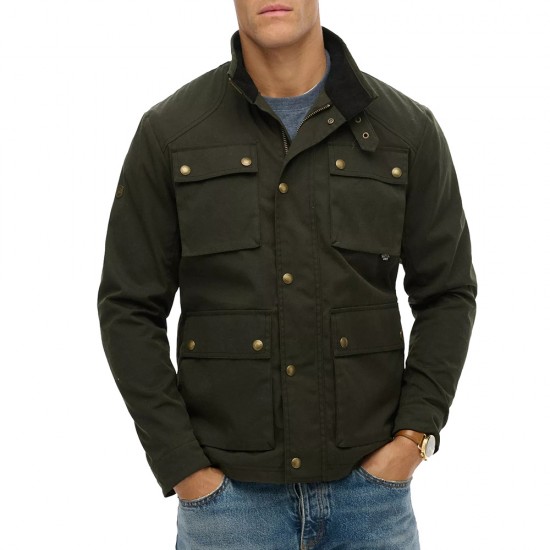 D3 STUD MERCHANT WAX RACER JACKET ΜΠΟΥΦΑΝ ΑΝΔΡΙΚΟ