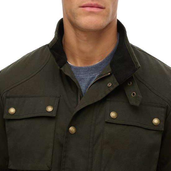 D3 STUD MERCHANT WAX RACER JACKET ΜΠΟΥΦΑΝ ΑΝΔΡΙΚΟ