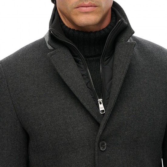 D3 STUD TAILORED 2 IN 1 TOWN COAT ΜΠΟΥΦΑΝ ΑΝΔΡΙΚΟ