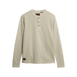 D1 OVIN WAFFLE LONG SLEEVE HENLEY TOP ΜΠΛΟΥΖΑ ΑΝΔΡ