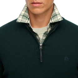 D1 STUD ESSENTIALS COTTON HALF ZIP ΠΛΕΚΤΟ ΑΝΔΡΙΚΟ