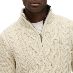 D2 OVIN JACOB CABLE KNIT HALF ZIP ΠΛΕΚΤΟ ΑΝΔΡΙΚΟ