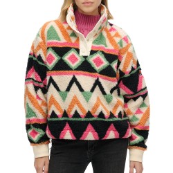 D2 OVIN SUPER SOFT PRINTED HENLEY ΦΟΥΤΕΡ ΓΥΝΑΙΚΕΙΟ