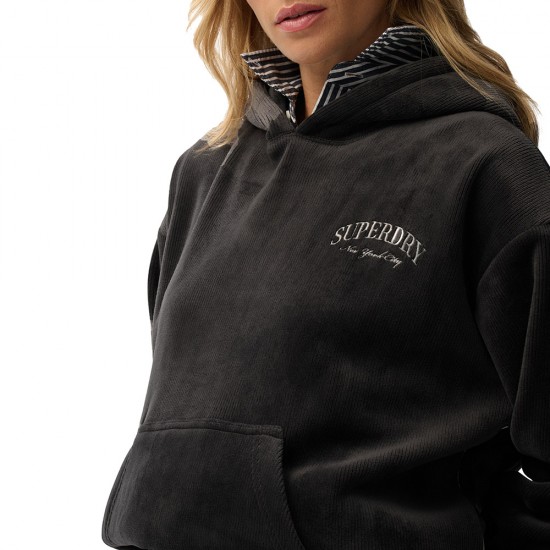 D2 SDSW COUNTRY CLUB VELOUR RELAX HOOD ΦΟΥΤΕΡ ΓΥΝΑ