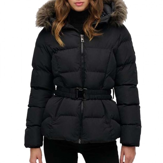 D2 OVIN FUJI BELTED PUFFER ΜΠΟΥΦΑΝ ΓΥΝΑΙΚΕΙΟ