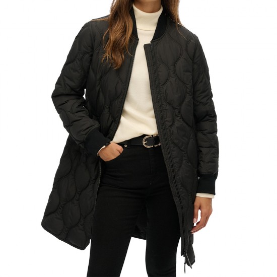 D1 STUD LONG QUILTED LINER JACKET ΜΠΟΥΦΑΝ ΓΥΝΑΙΚΕΙ