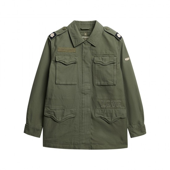 D3 OVIN EMBELLISHED FIELD JACKET ΜΠΟΥΦΑΝ ΓΥΝΑΙΚΕΙΟ