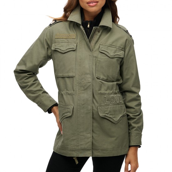 D3 OVIN EMBELLISHED FIELD JACKET ΜΠΟΥΦΑΝ ΓΥΝΑΙΚΕΙΟ